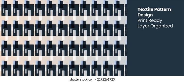 Rectangle pattern vector background abstract color prints of rectangles, square shape design. Seamless vector simple pattern illustration for textile and fabric fashion design. 