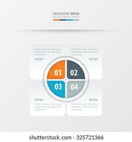 Rectangle presentation design Orange , blue, gray color