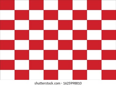 Rectangle red and white background.
