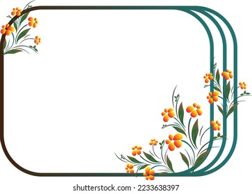Rectangle shape blank frame, abstract blank template for speech bubble