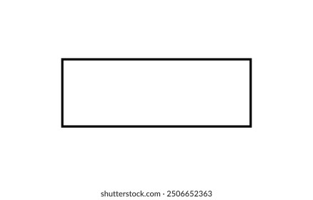 Rectangle shape in euclidean plane geometry in mathematics.