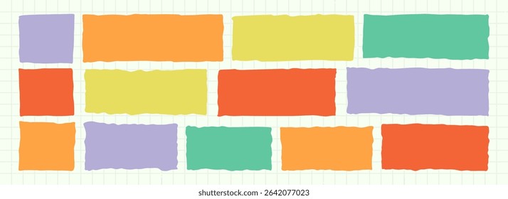 Rectangle shape frames. Square, text boxes. Brush doodle vector hand-drawn abstract fun, rough wavy border paper sticker elements, tags, jagged kids line speech bubbles. Irregular edge dialog balloons