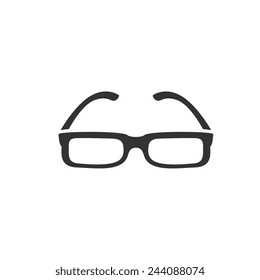 rectangle shape glasses icon. Vector illustration.