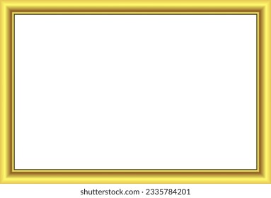Rectangle Shape Gold picture frame luxury golden frame gold border Golden vector framework  decorative element template isolated background frame picture wedding frames anniversary new year Christmas