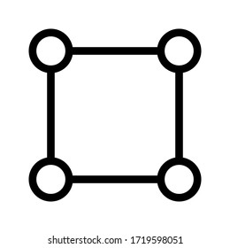 rectangle shape icon on white backhround