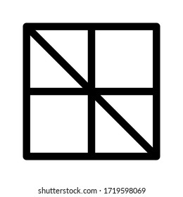 rectangle shape icon on white backhround
