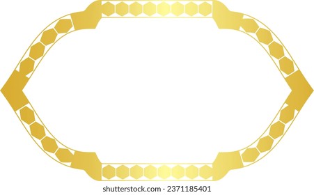 Rectangle shape Polygon Shape horizontal Frame vintage frames Arrows symbol Gold picture frame luxury golden frame gold border Golden vector royals border retro badge decoration element isolated  deco