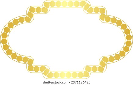 Rectangle shape Polygon Shape horizontal Frame vintage frames Arrows symbol Gold picture frame luxury golden frame gold border Golden vector royals border retro badge decoration element isolated 