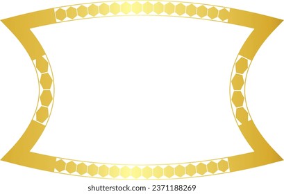 Rectangle shape Polygon Shape horizontal Frame vintage frames Arrows symbol Gold picture frame luxury golden frame gold border Golden vector royals border retro badge decoration element isolated