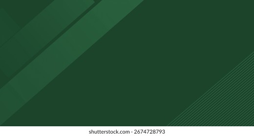 Rectangle shapes geometric green. Dark green bakground.