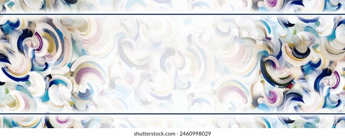 Rectangle silk scarf design with seamless textile pattern 