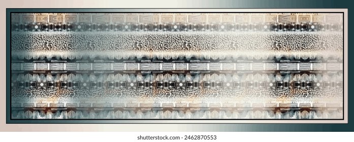Diseño de bufanda de seda rectangular con patrón textil sin costuras 