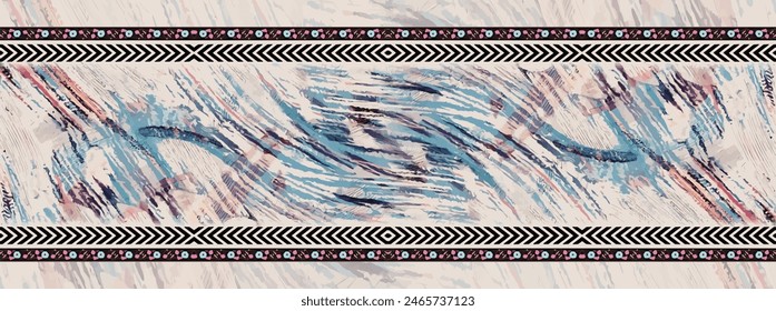 Diseño de bufanda de seda rectangular con patrón textil sin costuras 