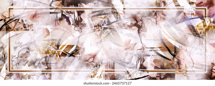 Rectangle silk scarf design with seamless textile pattern 