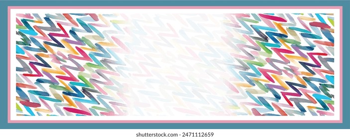 Diseño de bufanda de seda rectangular con patrón textil sin costuras