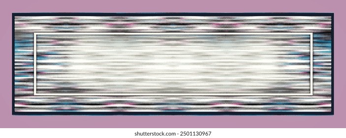 Rechteck Seidenschal Design mit nahtlosen Textil-Muster
