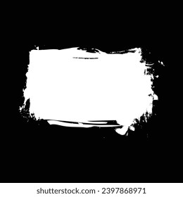 rectangle splat grunge frame vector