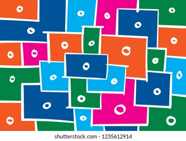 rectangle and square hand drawn vector