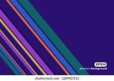 Rechteck gestreifte Visitenkartenhintergrund-Vorlage für Werbebroschüren-Banner-Website-Cover Produktpaket-Design-Präsentation Vektorpfe.