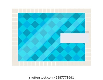 Ilustración del vector de la piscina Rectángulo