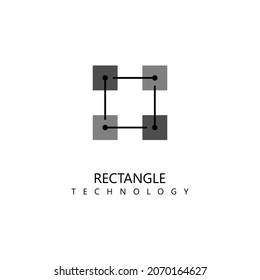 Rectangle Technology icon. Trendy flat vector Rectangle Technology icon on white background, vector illustration can be use for web and mobile