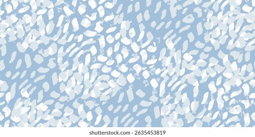 Rectangle textur brush strokes baby blue silk scarf design with seamless textile pattern
