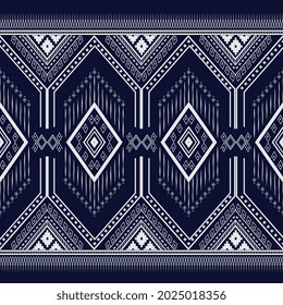 Rectangle Texture Geometrische ethnische Textur Stickerei-Design für Blatt, Bett, Tapete, Kleidung, Rock, Teppich, Tapete, Kleidung, Umhüllung, Blatt, Vektorgrafik Textur-Design auf blauem Hintergrund