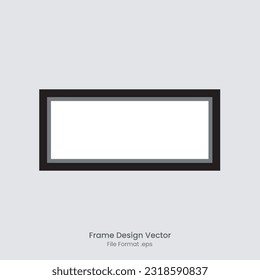 rectangle tilted frame empty design vector file format eps, black frame rectangle design, frame mockup design, frame template rectangle black editable for element design