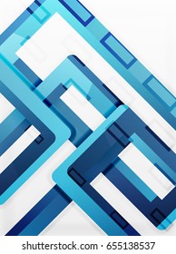 Rectangle tube elements, vector 3d background