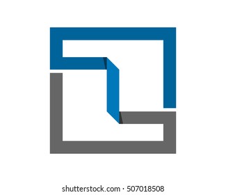 rectangle typography image vector icon