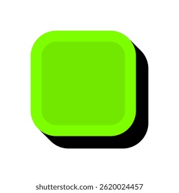 Rectangle UI element. Modern rounded rectangle. Flat design element asset.