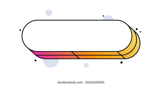 Rectangle vector element. Creative contemporary concept. Popular design element.