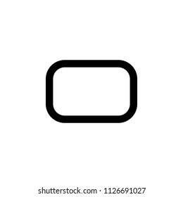 
rectangle. vector icon.