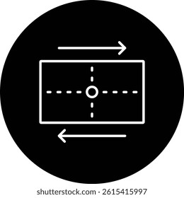 Rectangle vector icon. Can be used for printing, mobile and web applications.