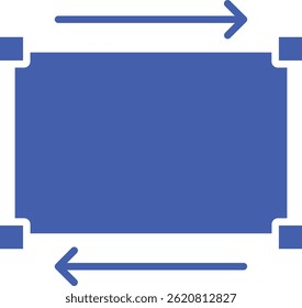 Rectangle vector icon. Can be used for printing, mobile and web applications.