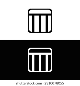 Rectangle vector logo template design 