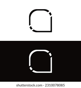 Rectangle vector logo template design 