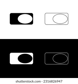 Rectangle vector logo template design 