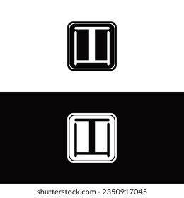 Rectangle vector logo template design  