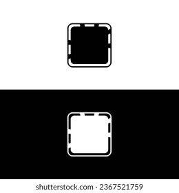 Rectangle vector logo template design  