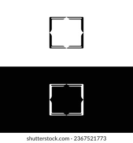 Rectangle vector logo template design  