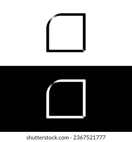Rectangle vector logo template design  