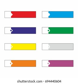 Rectangle web  buttons vector illustration