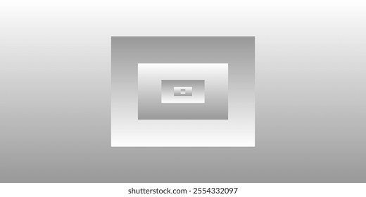 rectangle within rectangle gray gradient abstract background, 