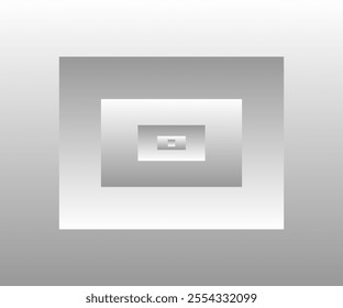 rectangle within rectangle gray gradient abstract background, 