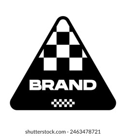 Rectangle Y2K Clothing Logo Patch Apparel Fashion Vector Design K29, Commercial Use