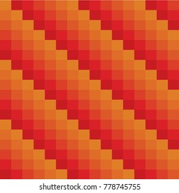 Rectangles Background Square Pattern Red Gradation Orange