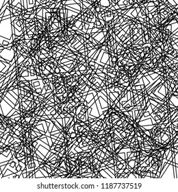 Rectangles based grid shape digitally remastered, random rotated and combined to create outlined, abstract texture