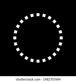 Rectangles Circle-Shaped for Logo or Design Element. Vector Illustration