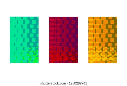 
rectangles of different colors on white background geometry abstraction vector